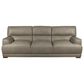 Bordeaux & Co Stationary Leather Sofa and Loveseat Set in Goodland Grey, , large