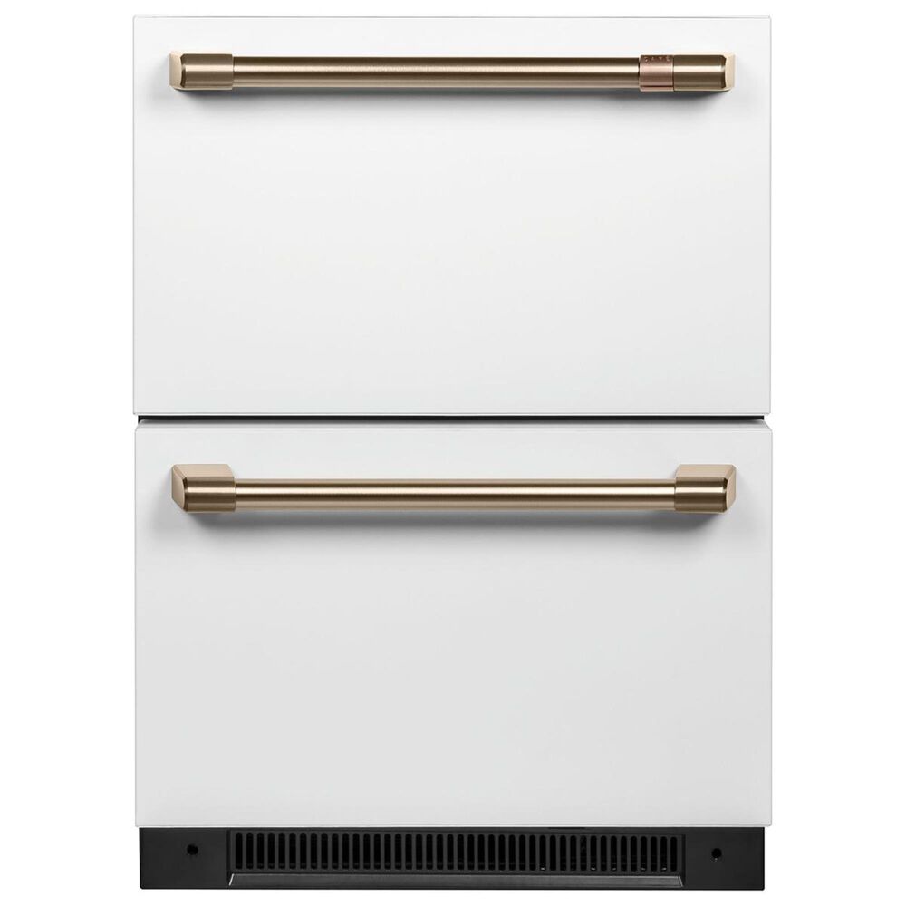 Cafe 5.7 Cu. Ft. Built-In Dual-Drawer Refrigerator in Matte White, , large