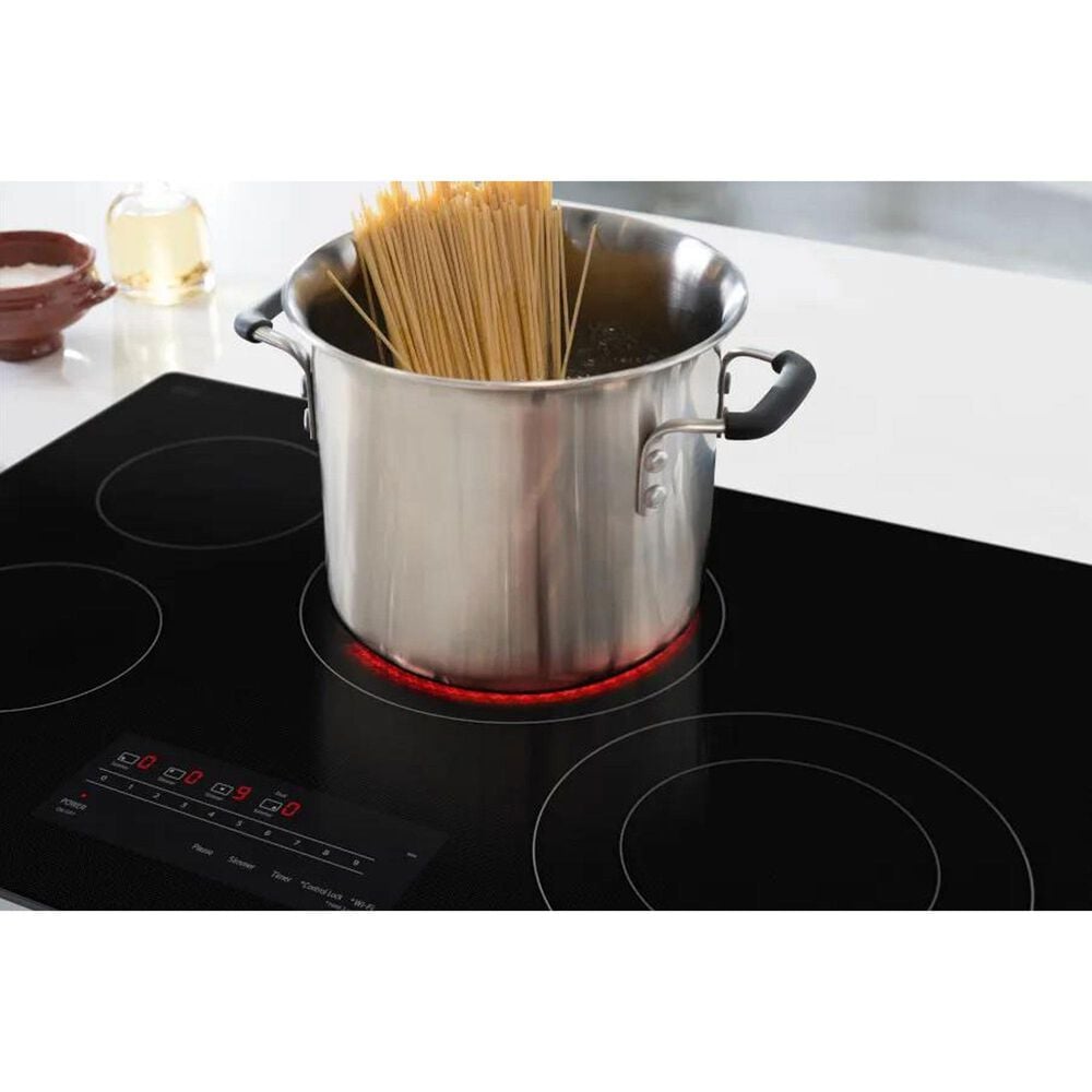 LG 2-Piece Kitchen Package with Print Proof Stainless Steel 4.7 Cu. Ft. Smart Single Wall Oven and Black 30" Electric Cooktop, , large