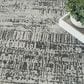 Nourison Harmony 7"9" x 9"9" Ivory and Charcoal Area Rug, , large