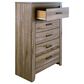 Ashley Zelen 5 Drawer Chest in Warm Gray, , large