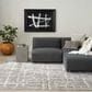 Nourison Luna 9"9" x 13"9" Grey and Silver Area Rug, , large