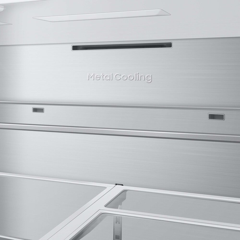 Samsung Bespoke 23 Cu. Ft. French Door Refrigerator with Beverage Center - Stainless Steel Panels Included, , large