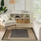Nourison Horizon HOZ03 Charcoal 9" x 12" Indoor/Outdoor Area Rug, , large