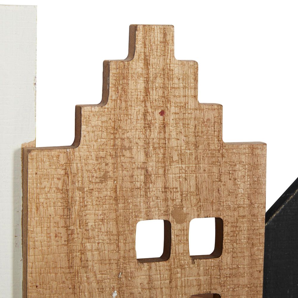 Maple and Jade 22&quot; x 12&quot; Wall Hook in Natural Brown, Distressed Black and Gray, , large