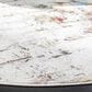 Safavieh Aria 6"6" Round Cream, Olive and Pink Area Rug, , large