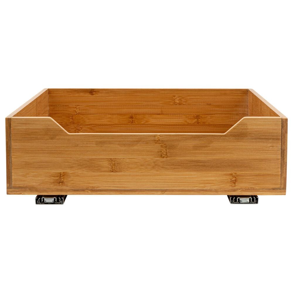 Household Essentials Glidez 17" 1-Tier Pull-Out/Slide-Out Storage Organizer for Under Cabinet Use in Natural, , large