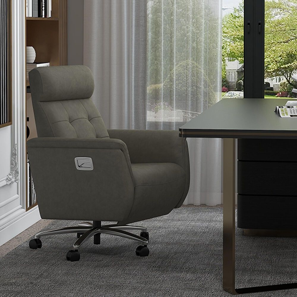 Interlochen Recliner Office Chair in Clayton Light Gray NFM