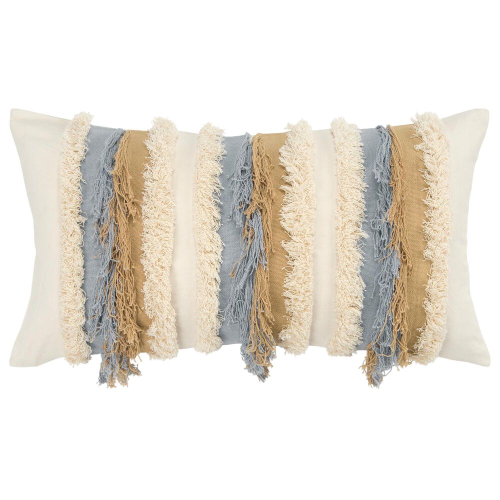 Rizzy Home Stripe 14" x 26" Pillow Cover in Natural, , large