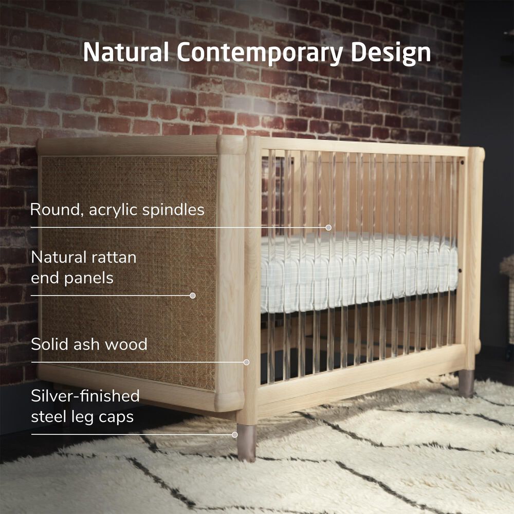 Maxi Cosi Brisa 4-in-1 Convertible Crib in Whitewash Ash, , large