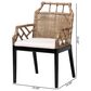 Baxton Studio Abiel Arm Chair in Grey Wash and Black, , large