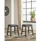 Ashley Caitbrook 24"Backless Counter Height Stool in Antiqued Gray Wash, , large