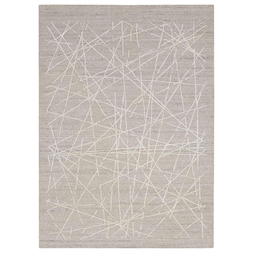 Nourison Wander 5"3" x 7"3" Grey Area Rug, , large