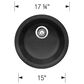 Blanco Rondo 18" Dual Mount Bar Sink in Volcano Gray, , large