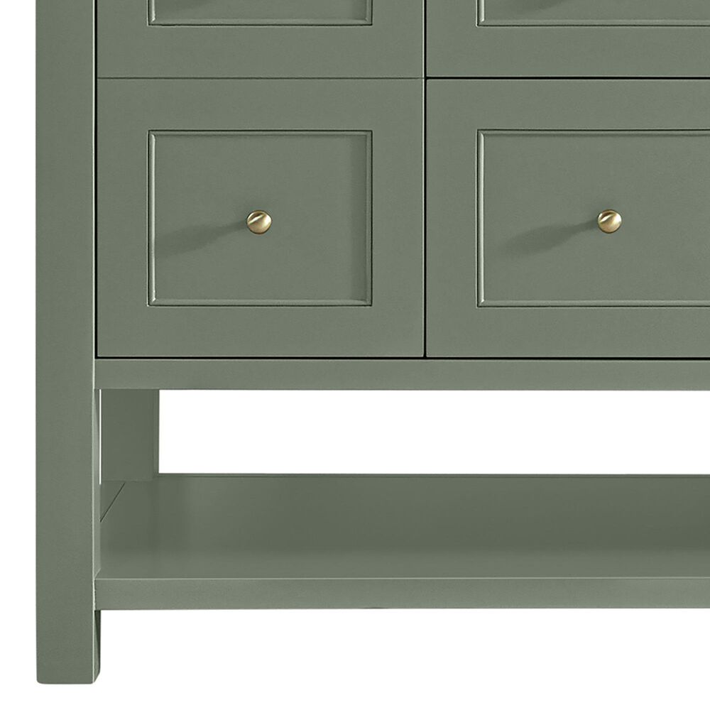 James Martin Vanities Breckenridge 60&quot; Double Bathroom Vanity in Smokey Celadon with 3 cm Ethereal Noctis Quartz Top and Rectangular Sinks, , large