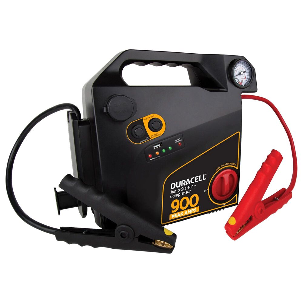 Duracell Jump-Starter 900 with Air Compressor in Black, , large
