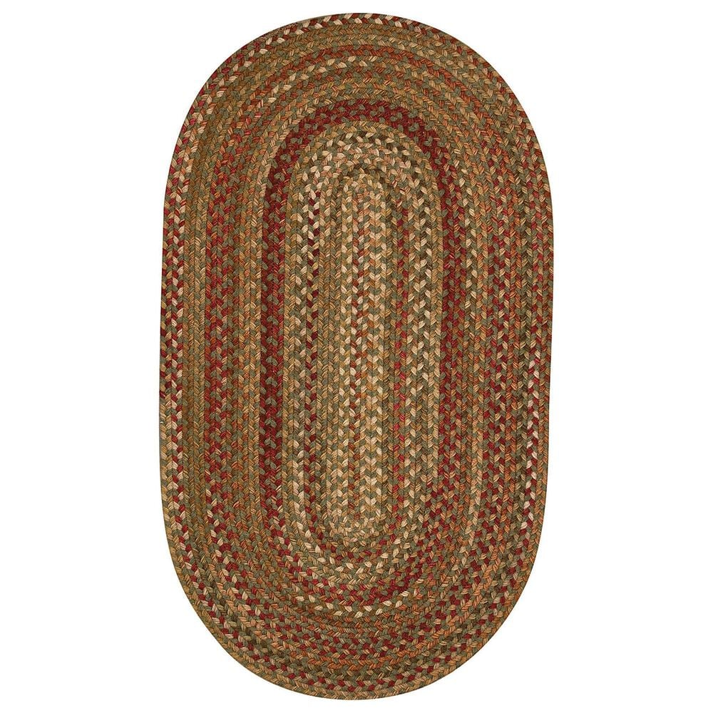 Capel Homecoming 0048-200 3' x 5' Oval Evergreen Area Rug, , large