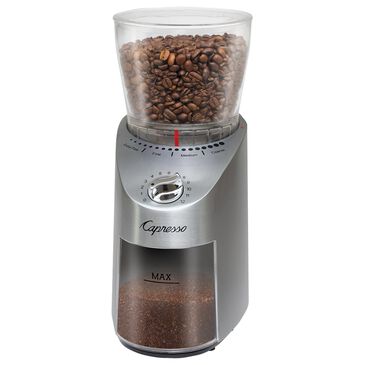 Capresso 11 Oz Infinity Plus Conical Burr Grinder in Stainless Steel, , large