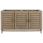 James Martin Vanities Portland 60" Double Bathroom Vanity in Whitewashed Walnut with Single Hole 3 cm White Zeus Quartz Top and Rectangular Sinks, , large