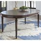Ashley Lavinton Oval Dining Table in Cherry Brown - Table Only, , large
