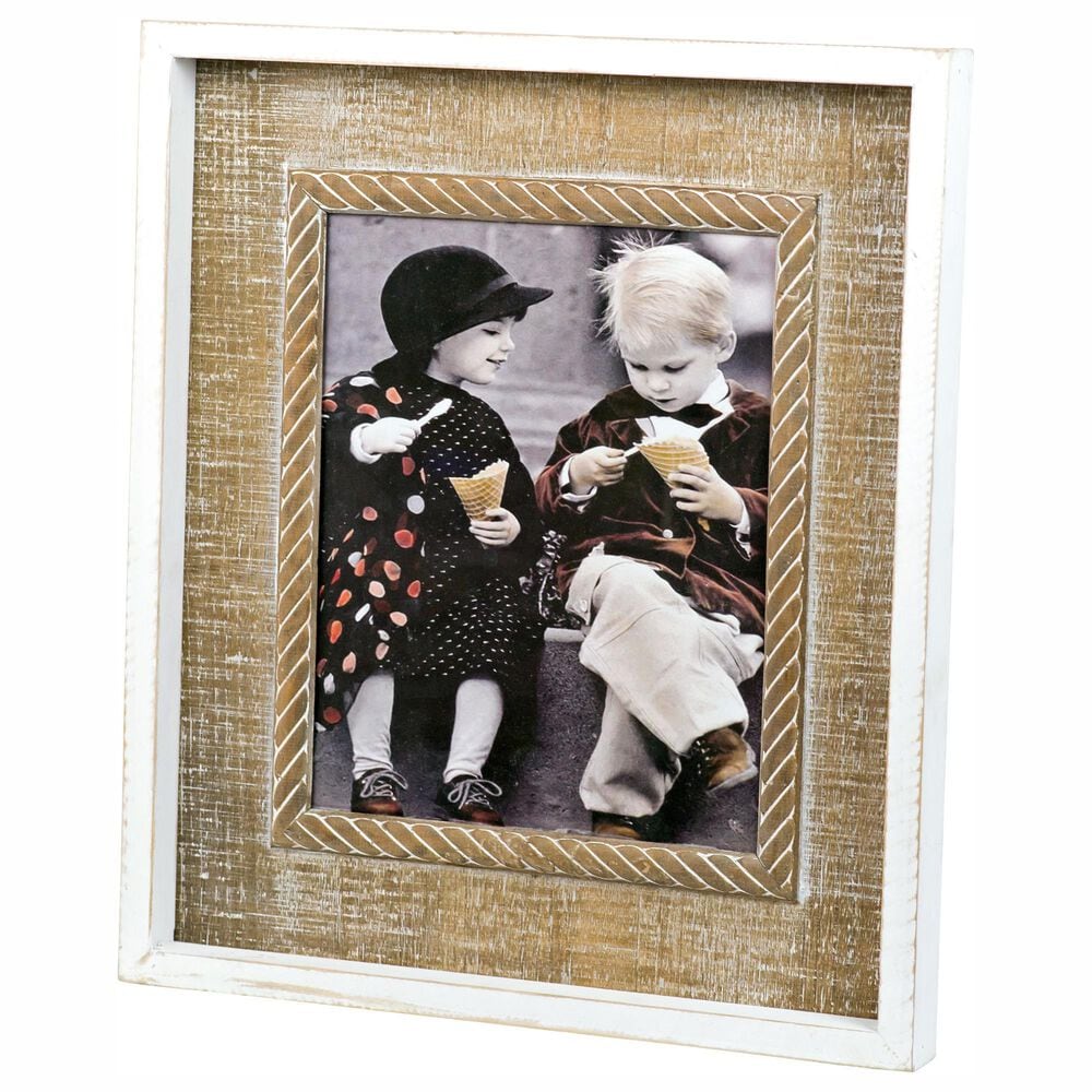 VIP Home and Garden 8" x 10" Picture Frame in Tan, Black and White, , large