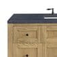 James Martin Vanities Breckenridge 48" Single Bathroom Vanity in Light Natural Oak with 3 cm Charcoal Soapstone Quartz Top and Rectangular Sink, , large
