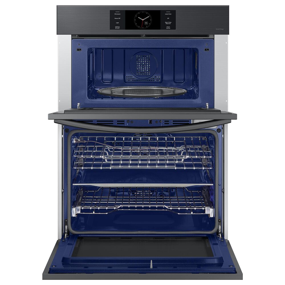 Samsung Bespoke 30&quot; Microwave Combination Wall Oven with Flex Duo in Matte Black Steel, , large