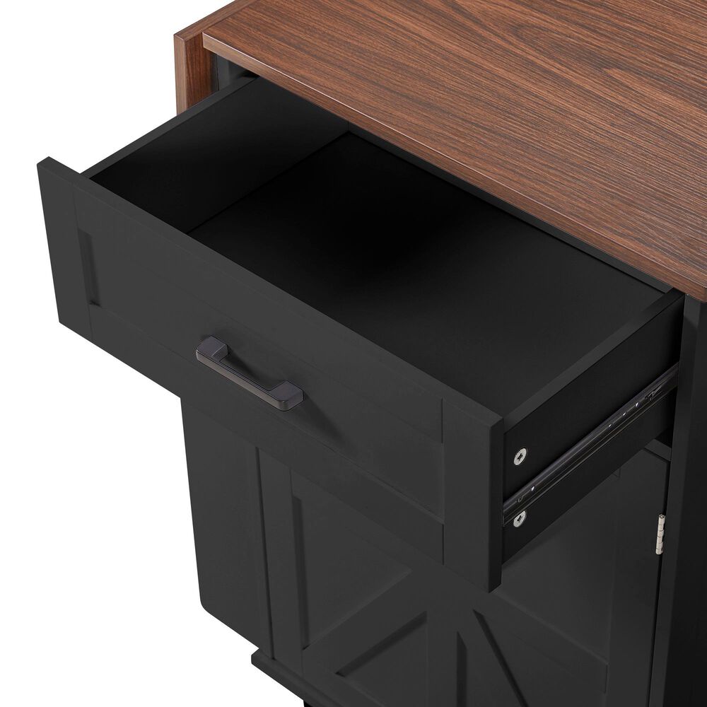 HOMLUX 39" Outdoor Kitchen Island in Black, , large