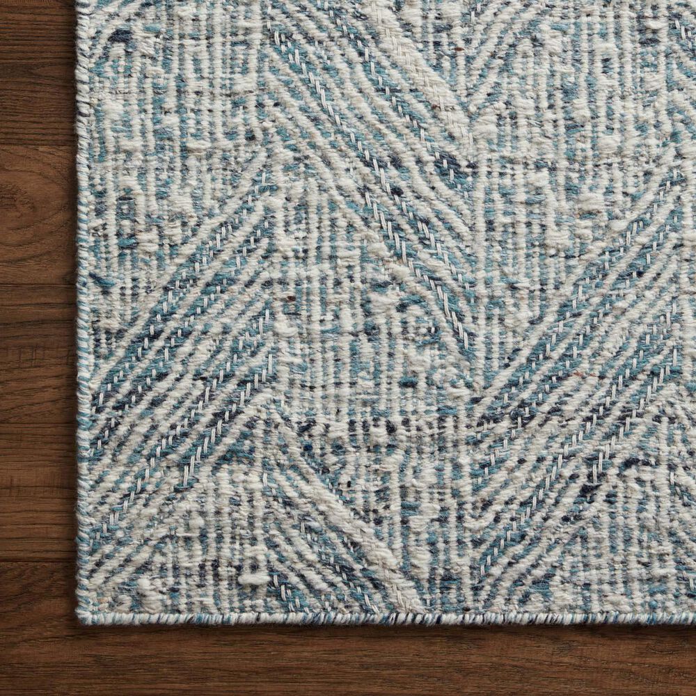 Loloi Raven 2&#39;3&quot; x 3&#39;9&quot; Blue and Ivory Area Rug, , large