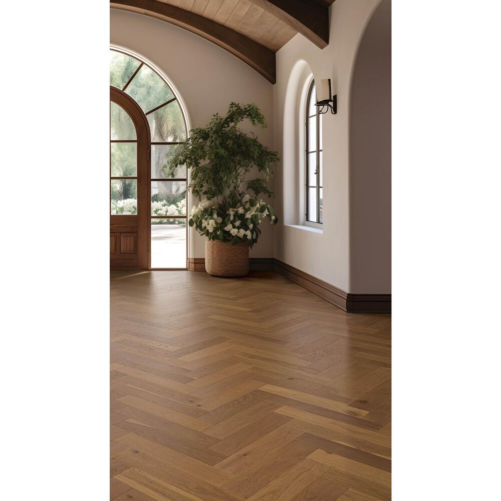 Karastan Gault Estate Herringbone English Brown Oak Engineered Hardwood, , large