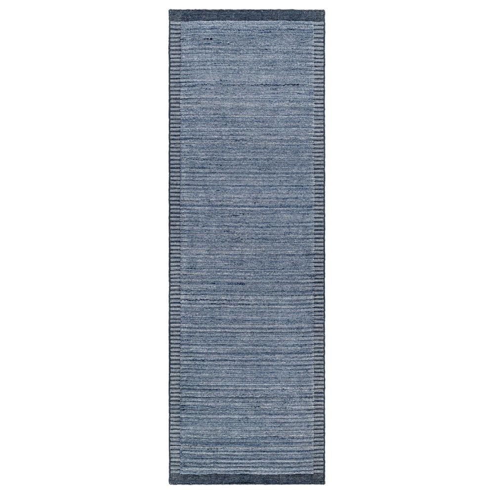 Surya Yasmin 2"6" x 8" Black, Navy, Denim and Ink Blue Runner, , large