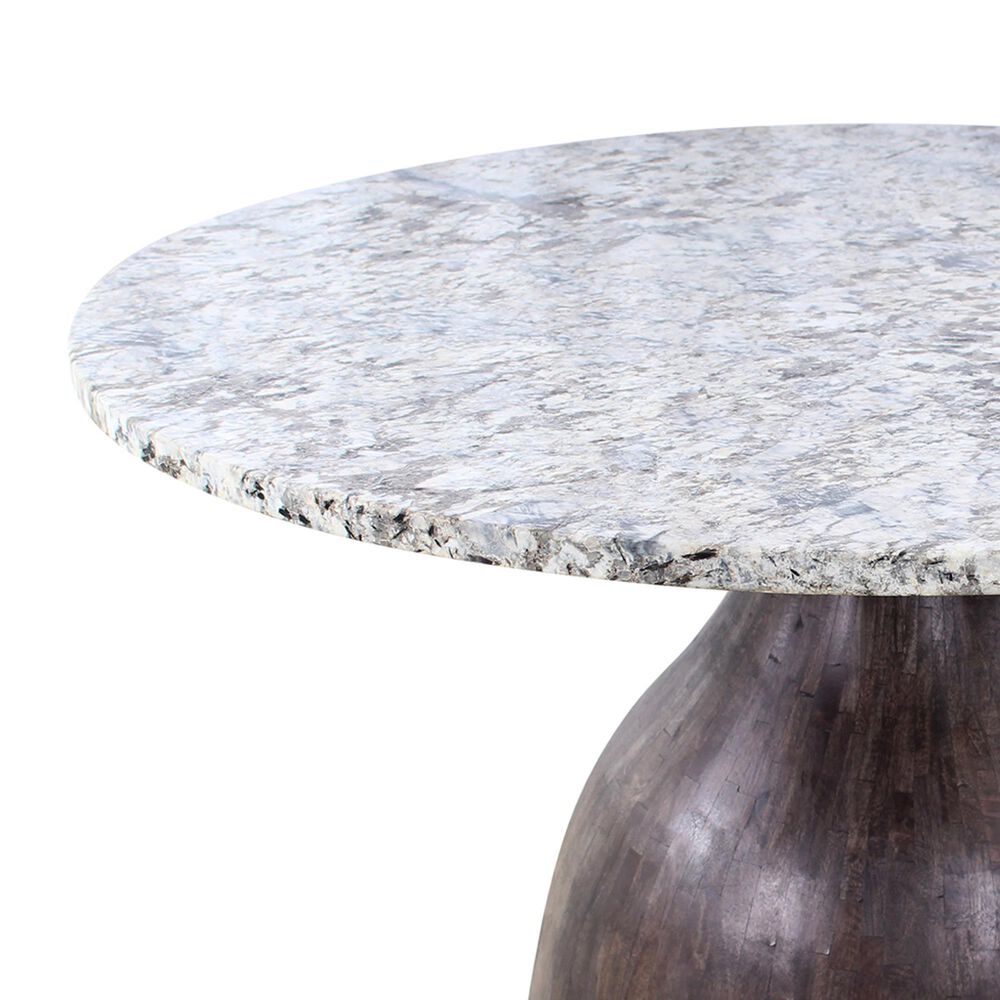 Home Trends &amp; Design Solomon and Essex Chelsea 5-Piece Round Dining Set in Alaska White, Blackwash and Black, , large