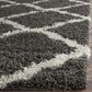 Safavieh Dallas Shag SGD257A-10 10" x 14" Dark Grey/Ivory Area Rug, , large