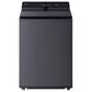LG 5.5 Cu. Ft. Top Load Washer and 7.3 Cu. Ft. Electric Dryer with AI Sensing in Matte Black, , large