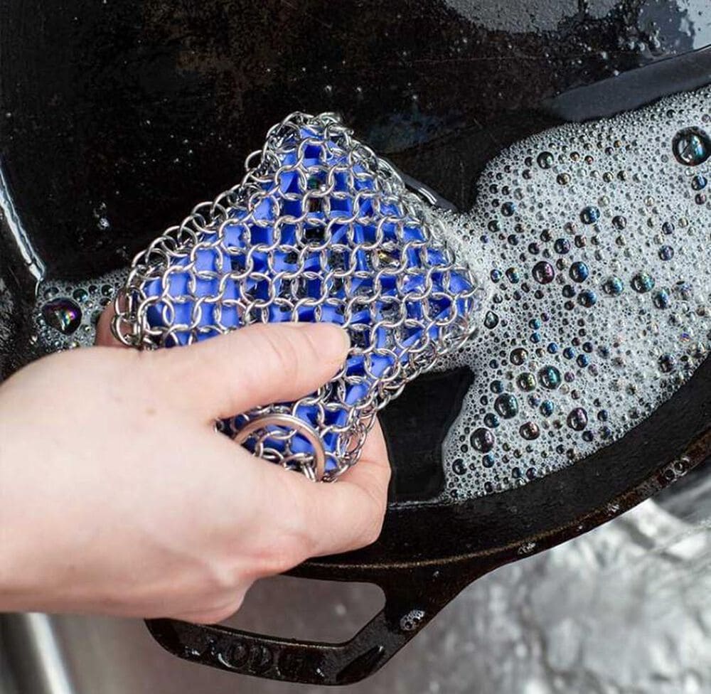Lodge Chainmail Scrubbing Pad in Blue, , large