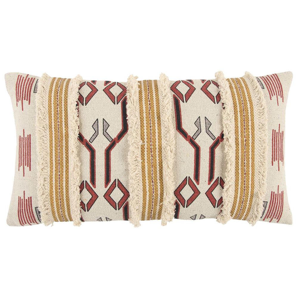 Rizzy Home 14" x 26" Pillow Cover in Yellow and Natural, , large
