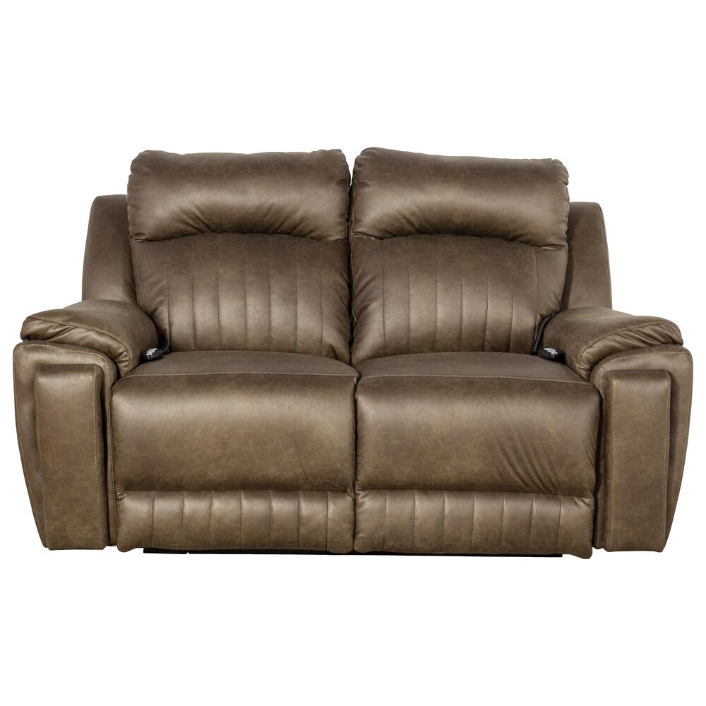Southern Motion Socozi Power Reclining Loveseat in Cocoa, , large