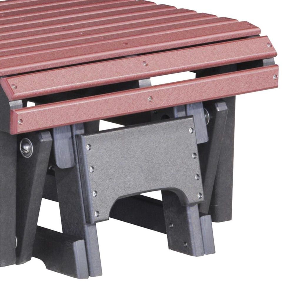Amish Orchard Gliding Footrest in Cherrywood and Black, , large