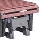 Amish Orchard Gliding Footrest in Cherrywood and Black, , large