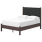 Ashley Pamytta Full Upholstered Panel Platform Bed in Rich Brown, , large