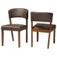 Baxton Studio Montreal Side Chair in Dark Walnut (Set of 2), , large