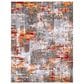 Surya Rafetus ETS-2305 7"10" x 10"2" Burnt Orange and Medium Gray Area Rug, , large