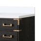 Lexora Home Laurel 48" Single Bathroom Vanity in Black Oak with White Quartz Top and Rectangular Sink, , large