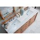 James Martin Vanities Savannah 72" Double Bathroom Vanity in Driftwood with 3 cm Arctic Fall Solid Surface Top and Rectangular Sinks, , large