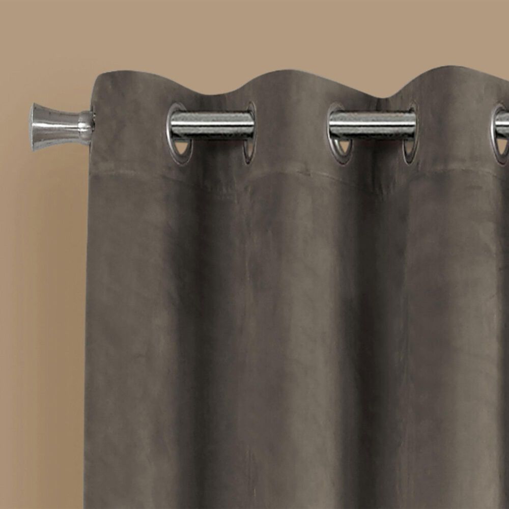 Monarch Specialties 52&quot; x 84&quot; Curtain Panel in Taupe &#40;Set of 2&#41;, , large
