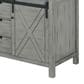 Lexora Home Marsyas 60" Double Bathroom Vanity in Ash Grey with 2 cm White Cultured Marble Top and Rectangular Sinks, , large