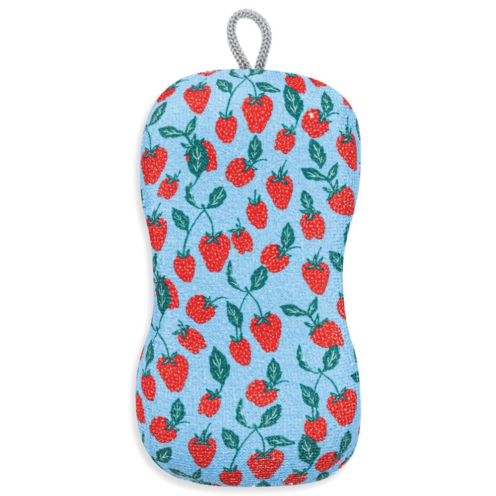 MuKitchen Scrub Sponge in Strawberry Vine, , large