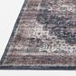 Central Oriental Rugease Velveteen Chantal Rust and Dark Grey 7"6" x 9"6" Area Rug, , large