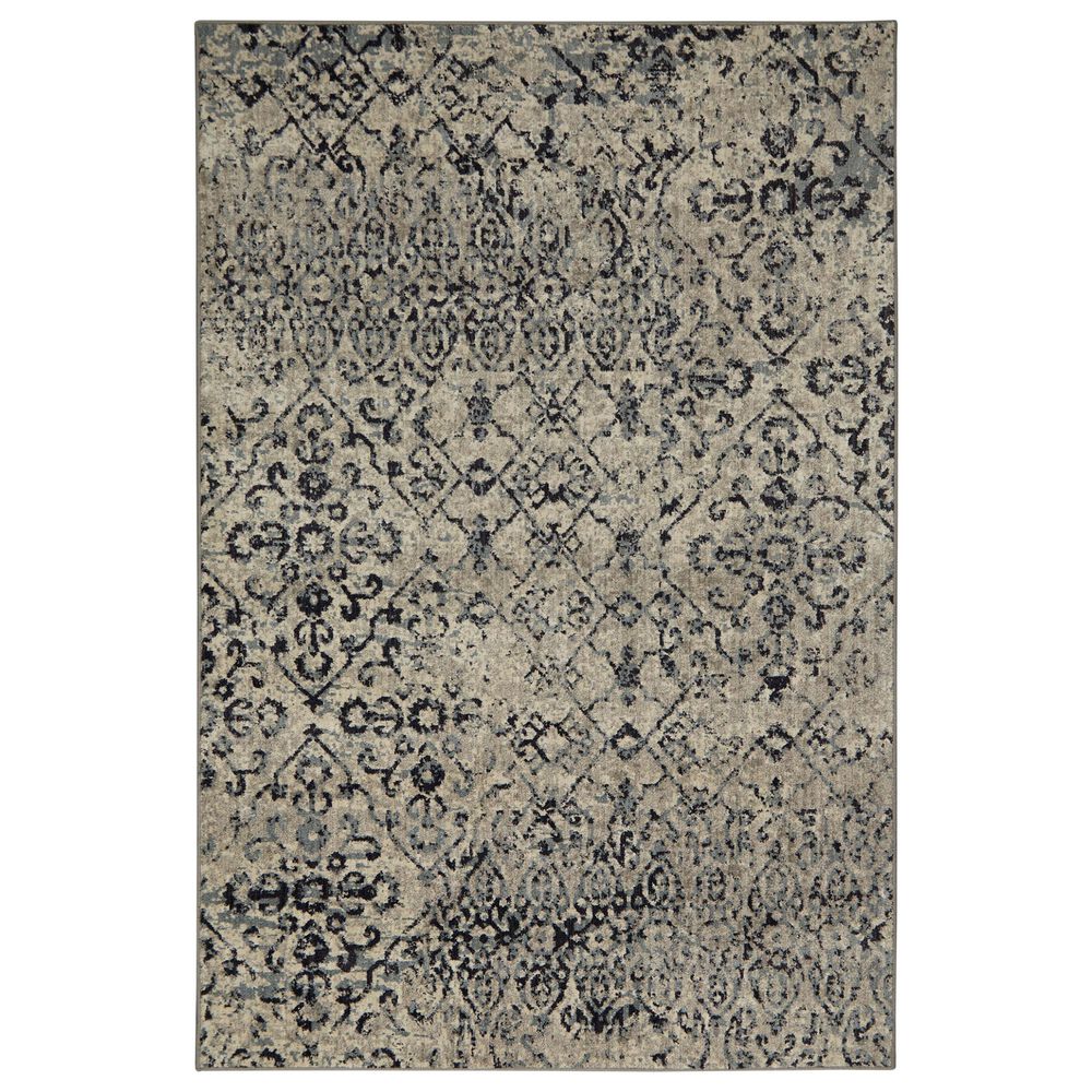 Karastan Studio 91926 5'3" x 7'10" Blue Area Rug, , large