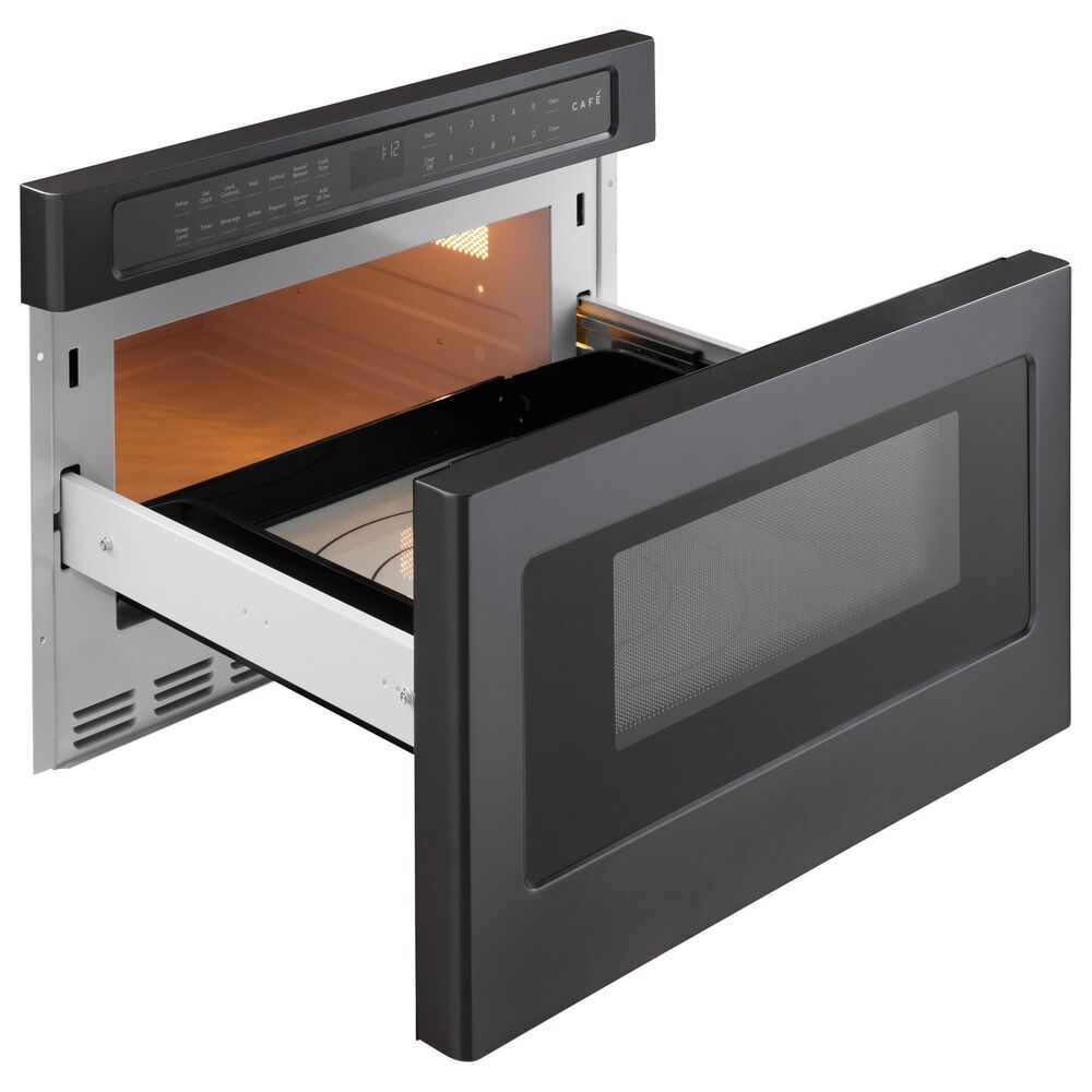Cafe 24&quot; Built-In Microwave in Matte Black, , large
